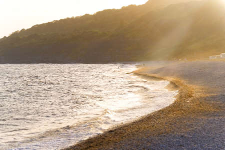 The coast at lyme regis dorset.の写真素材