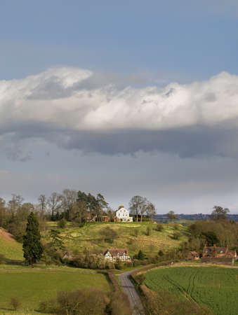 view from hanbury church worcestershire の写真素材