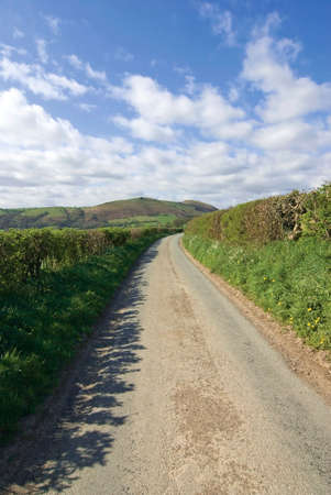 country lane cardington shropshire midlands england ukの写真素材