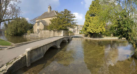 bourton on the water the cotswolds gloucestershire englandの写真素材