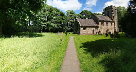 Baddesley Clinton estate Warwickshire View from the  of England way footpathの写真素材