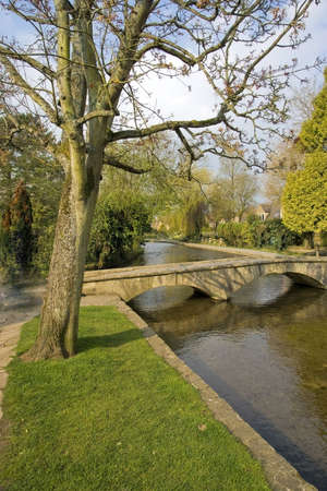 bourton on the water the cotswolds gloucestershire englandの写真素材