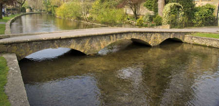 bourton on the water the cotswolds gloucestershire englandの写真素材