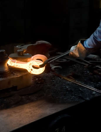 Inside a factory making manufactured goods with steel.の写真素材