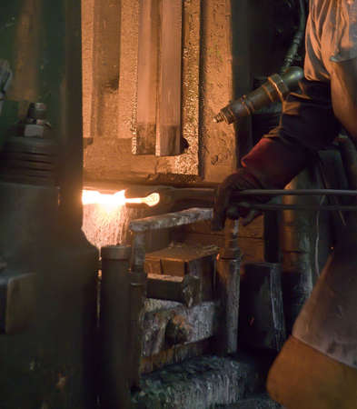 Inside a factory making manufactured goods with steel.の写真素材