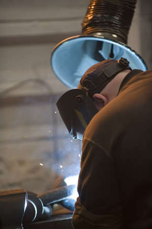 Inside a factory making manufactured goods with steel.