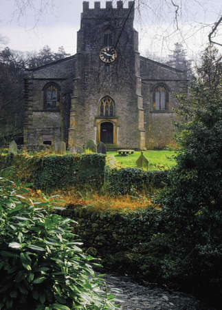 england yorkshire dales national park clapham village clapham beckの写真素材