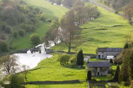 The valley of the river wye at monsal dale view from monsal head