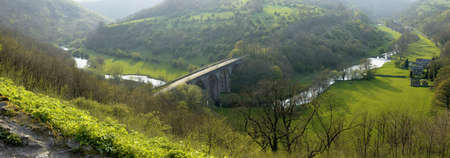 The valley of the river wye at monsal dale view from monsal head