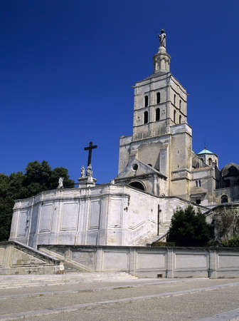 france south of france palais des papes avignon vaucluseの写真素材