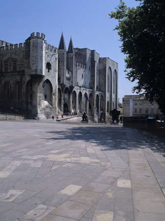 france south of france palais des papes avignon vaucluseの写真素材