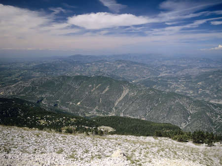 france provence the view from the top of mont ventouxの写真素材