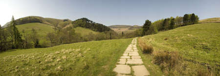 The pennine way long distance footpath edale the high peak district national park derbyshire...