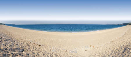 sand spit at slapton the south hams devon on the south west coast path