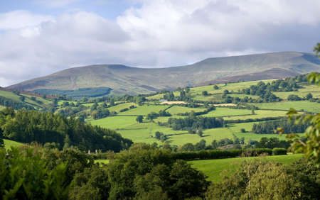 brecon beacons national park landscape powys walesの写真素材