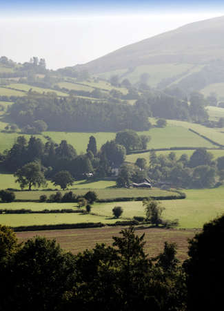 brecon beacons national park landscape powys walesの写真素材