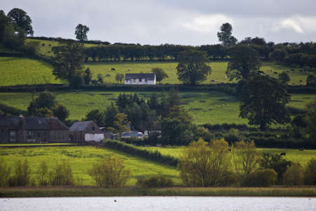 llangorse lake llangors powys brecon beacons national park wales ukの写真素材
