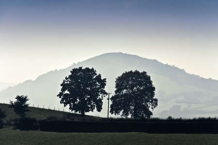 brecon beacons national park landscape powys walesの写真素材