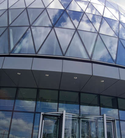 england london the city office block near to london assembly building on the banks of the river thamesの写真素材