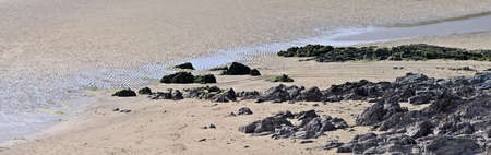 england the west country devon estuary of the river avon bantham bigbury on sea の写真素材