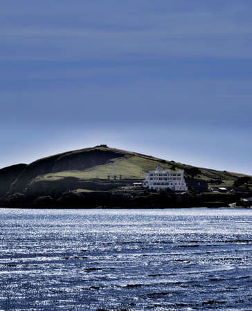 england the west country devon the south hams bigbury on sea view from burgh islandの写真素材