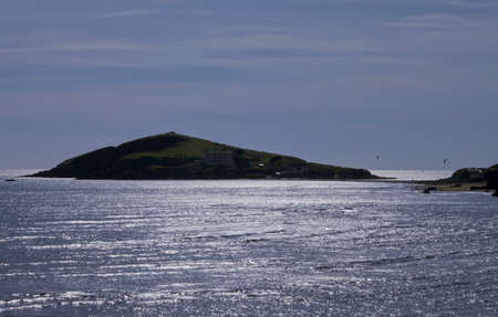 england the west country devon the south hams bigbury on sea view from burgh islandの写真素材
