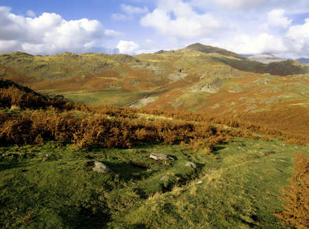 lake district national park cumbria england ukの写真素材