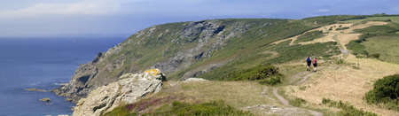 the cliffs at bolberry down on the south west devon coast coast path the south hams devon england uk
