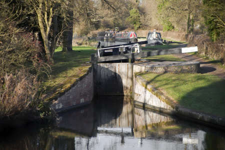 stratford upon avon canal lapworth flight of locks warwickshire midlands england uk