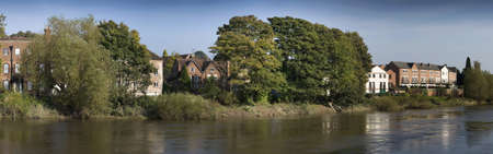 The georgian market town of bewdley alongside the river severn in the severn valley worcestershire the midlands england.の写真素材