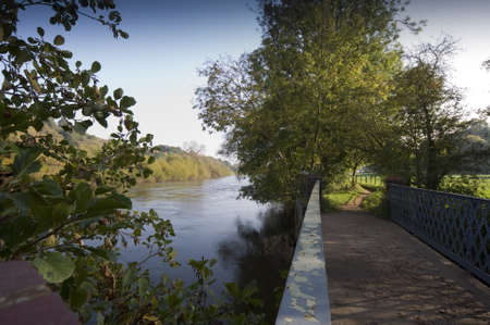  bewdley alongside the river severn in the severn valley worcestershire the midlands england.の写真素材
