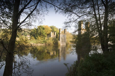  bewdley alongside the river severn in the severn valley worcestershire the midlands england.の写真素材
