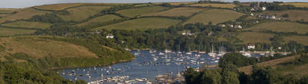 view of the kingsbridge estuary salcombe devon england ukの写真素材