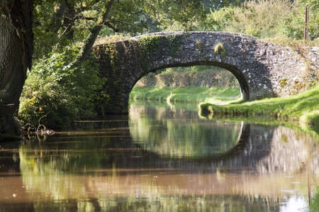 monmouthshire and brecon canal brecon beacons national park powys wales ukの写真素材
