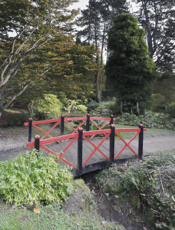 japanese garden batsford arboretum the cotswolds gloucestershire midlands england ukの写真素材