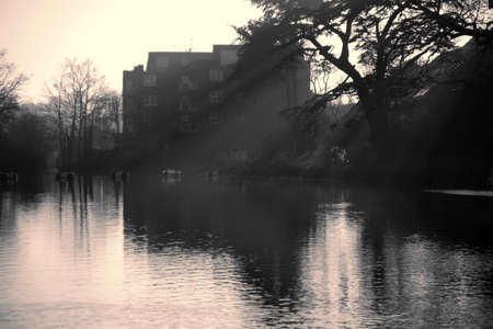 the river avon stratford upon avon warwickshire england ukの写真素材