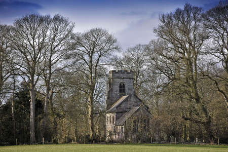 Baddesley Clinton estate Warwickshire View from the Heart of England way footpathの写真素材