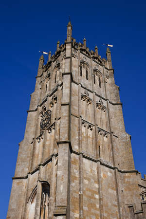 chipping campden village the cotswolds gloucestershire england st james wool churchの写真素材