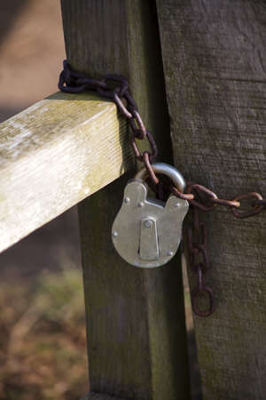 lock on gateの写真素材