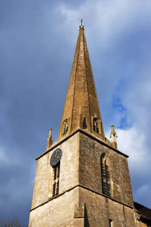 mickleton church near chipping camden the cotswoldsの写真素材