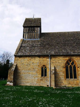 The parish church at long marston village warwickshireの写真素材