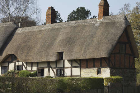 anne hathaways cottage home of william shakespeares wife shottery stratford-upon-avon great britain england uk united kingdom euの写真素材