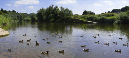 england the midlands worcestershire the valley of the river severn arleyの写真素材