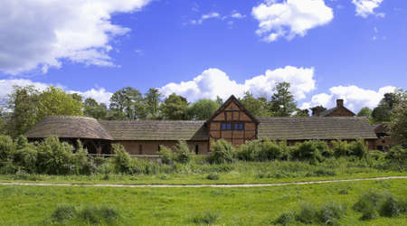 The national needle ,forge mill & bordesley abbey museum alongside the river arrow redditch worcestershire midlands, ukの写真素材