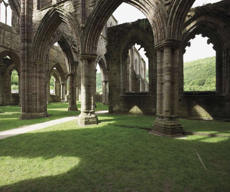 wales monmouthshire TINTERN ABBEYの写真素材