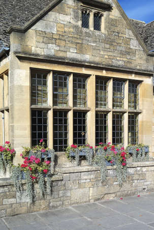 town house high street broadway cotswolds worcestershire ukの写真素材