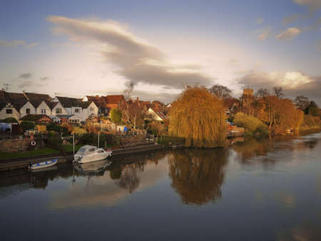  the river avon bidford on avon warwickshire the midlands england uk の写真素材
