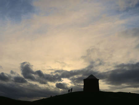 the durton bassett hills country park in warwickshireの写真素材