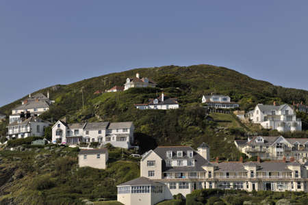 devon coast woolacombe england uk coast coastalの写真素材