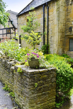 house high street stanton cotswolds gloucestershire ukの写真素材